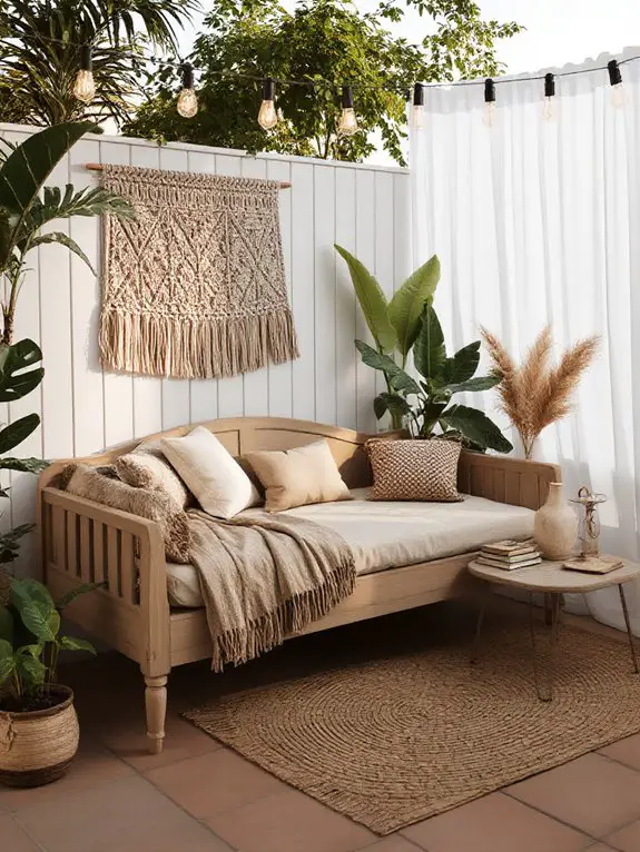 vintage daybed for lounging