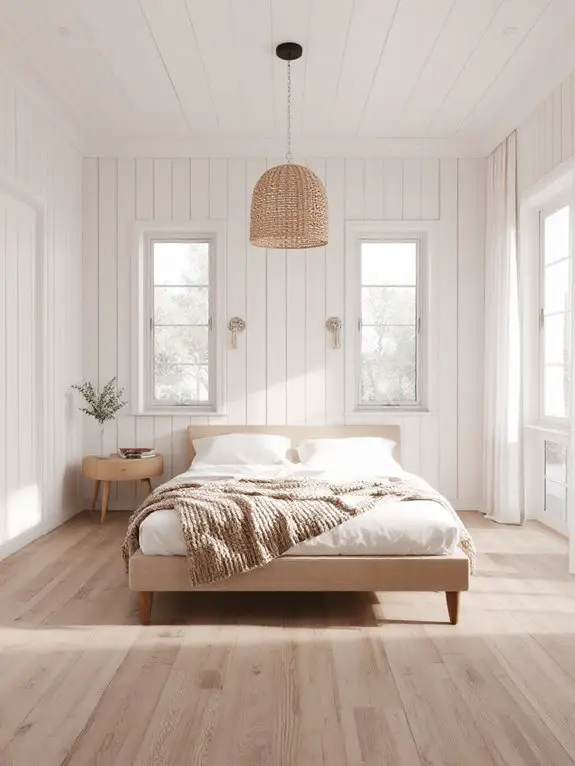 whitewashed walls enhance airiness