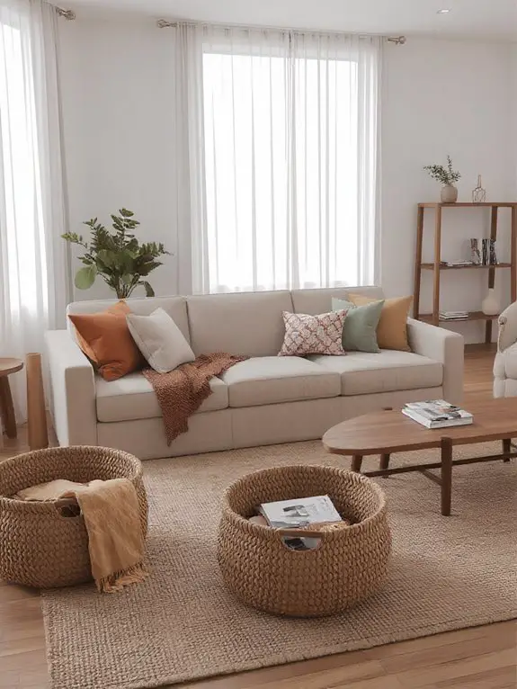woven baskets for storage