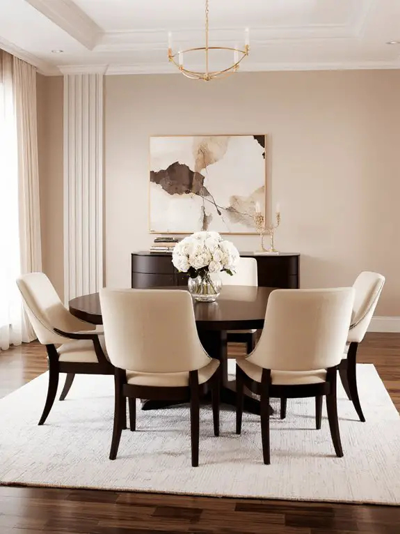 armchairs enhance dining comfort