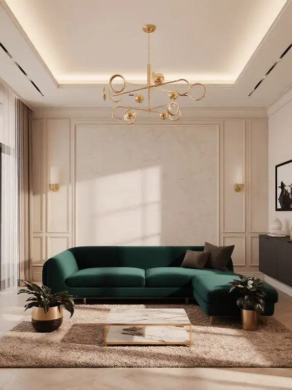 artistic lighting focal points