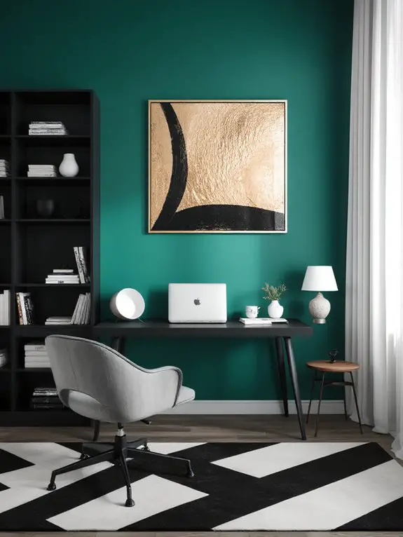 bold accent wall focus