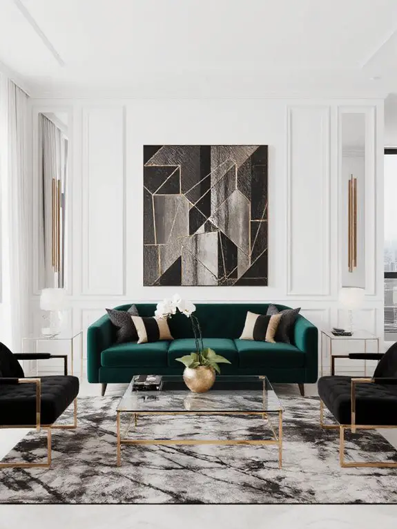 bold geometric luxury accents