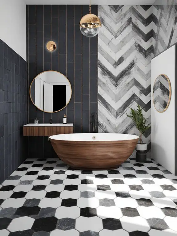 bold geometric tile designs