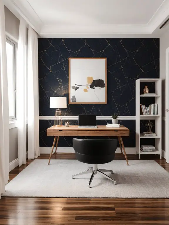 bold geometric wallpaper experiment