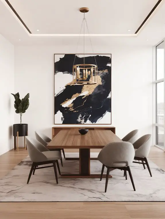 bold modern dining art