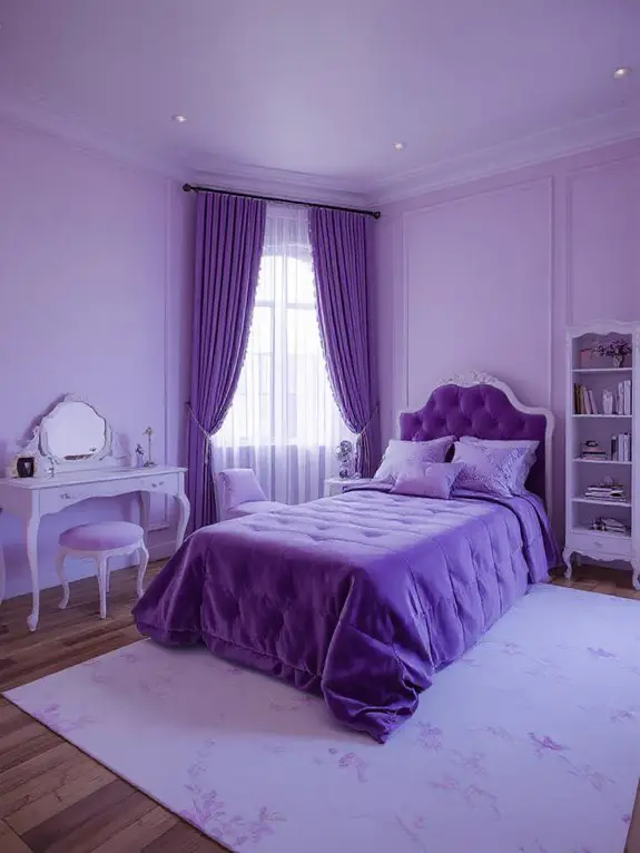 bold sophisticated violet balance