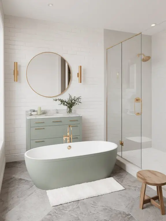calming green spa vibes
