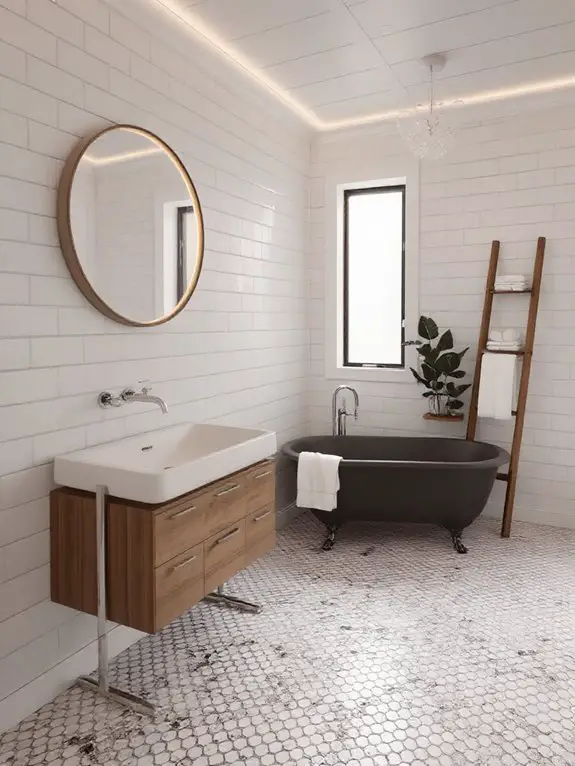 chrome brass geometric minimalism