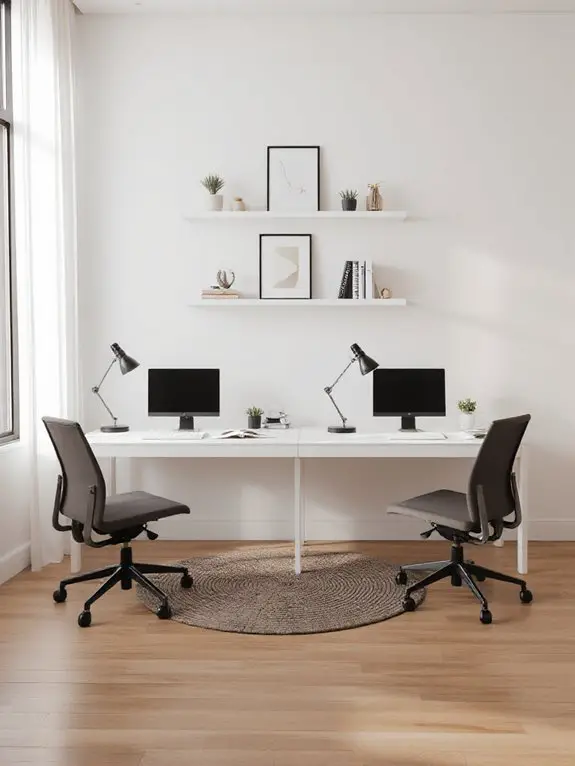 clean functional minimalist workspace