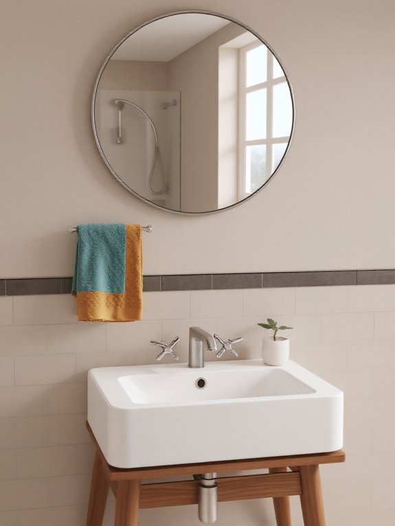 clean lined retro faucets