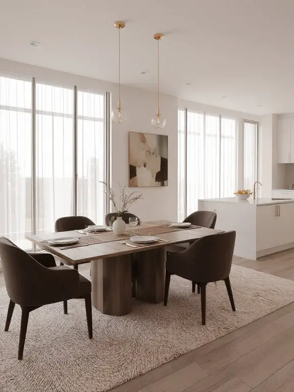 cohesive functional dining design