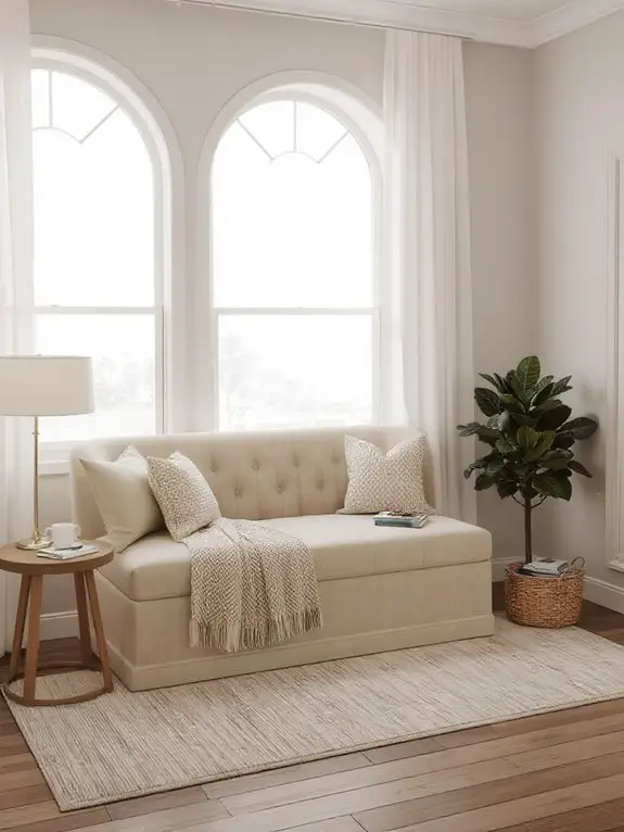 comfortable window retreat nook