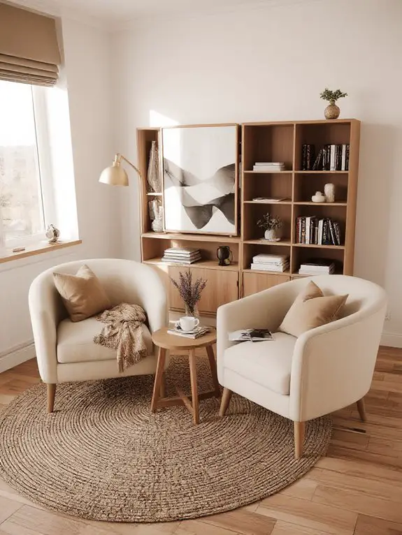 comfy chair reading corner