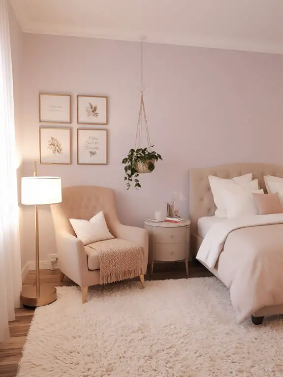 comfy layered reading retreat