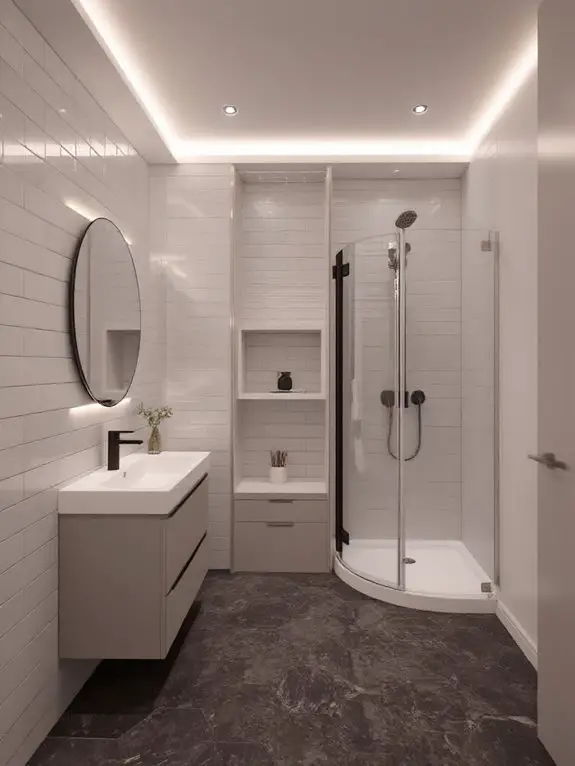 compact bathroom lighting solutions