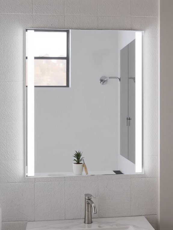 compact storage with mirrors