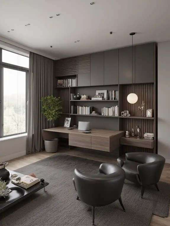 contemporary masculine workspace aesthetics