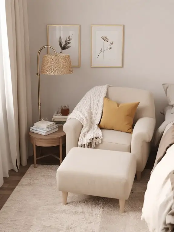 cozy corner reading spot