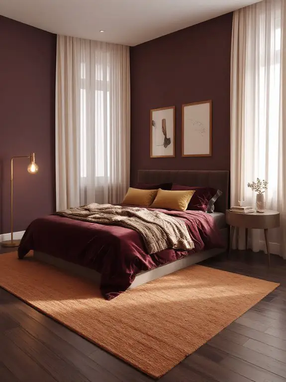 cozy warm bedroom palette