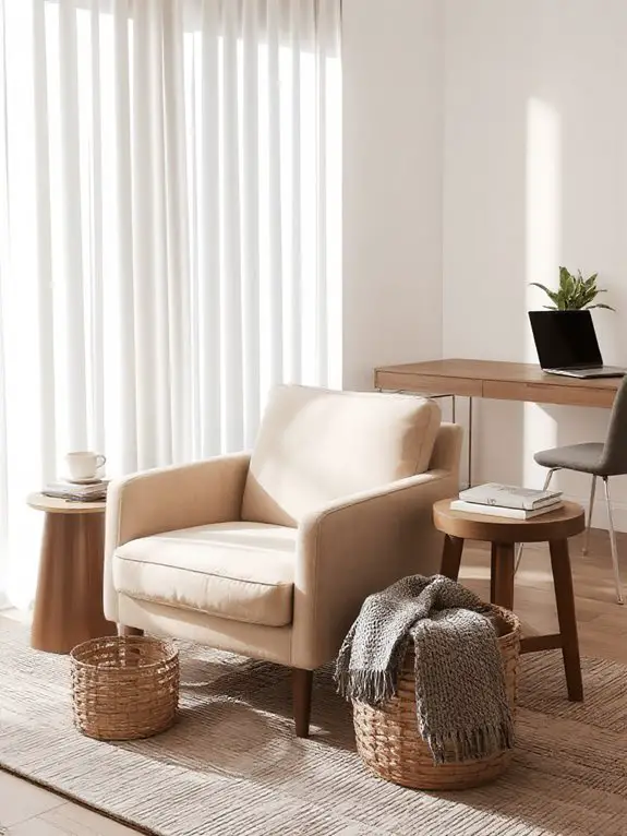 cozy window reading spot