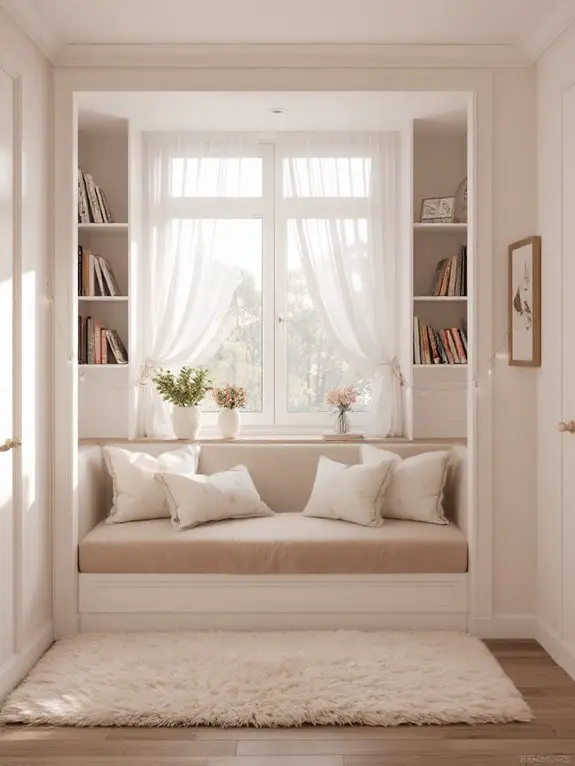 cozy window seat nook