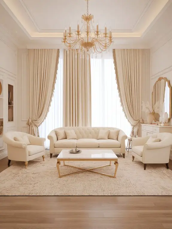 cream and gold elegance