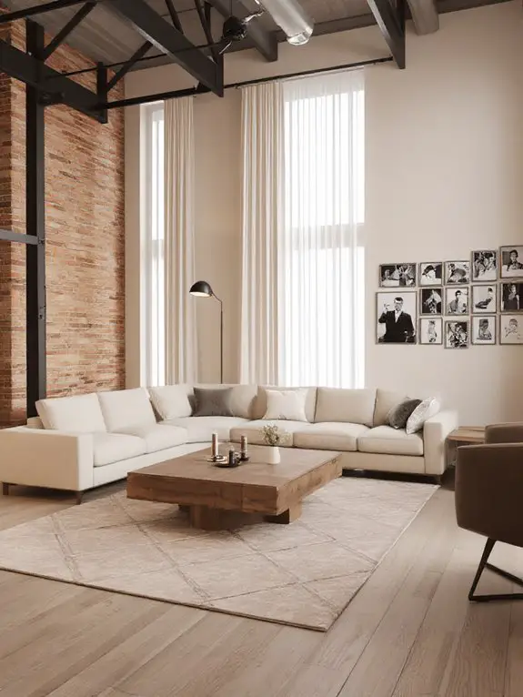 cream meets industrial elegance