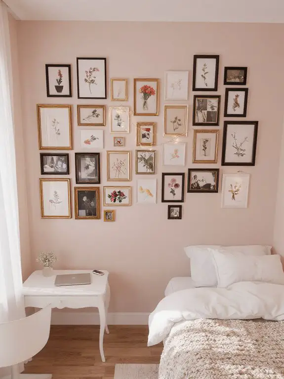 creative themed wall arrangement