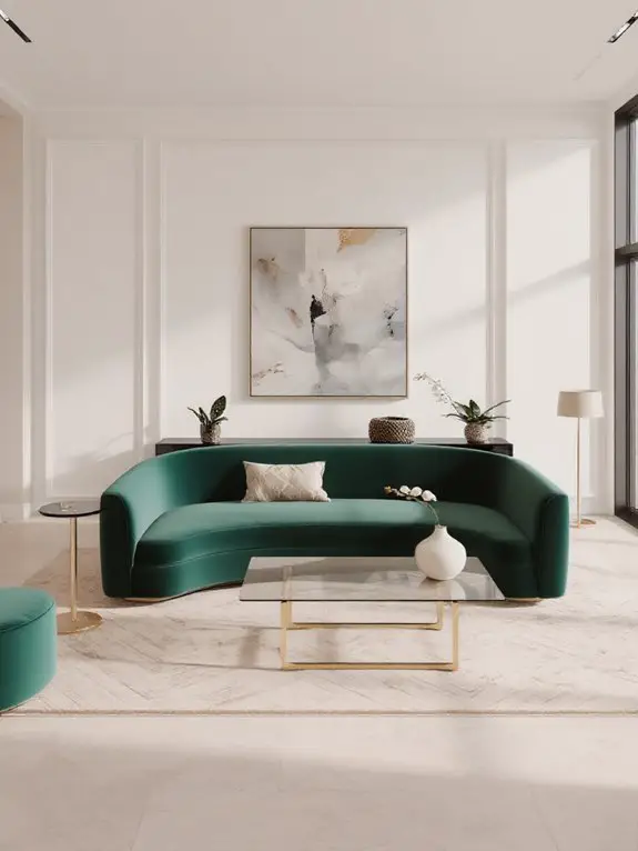curved sofa space optimization