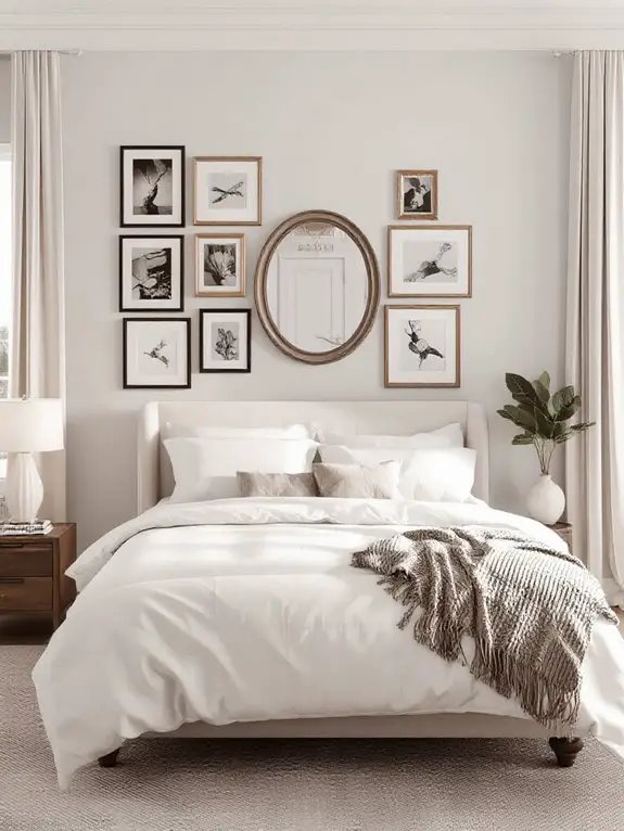 custom curated wall display