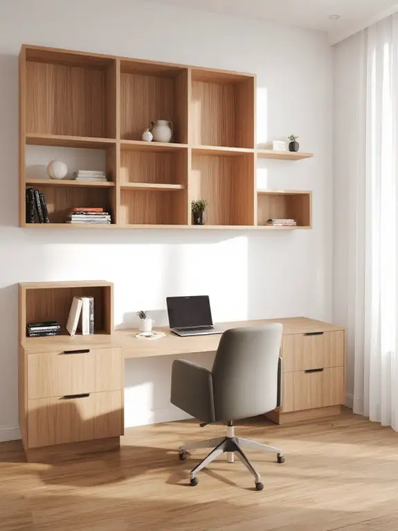 custom space saving shelves