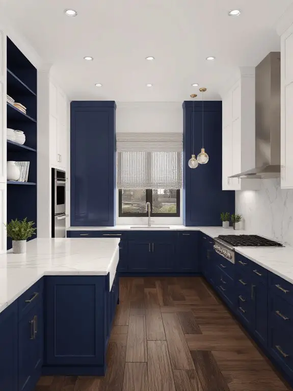 dark light cabinet pairing
