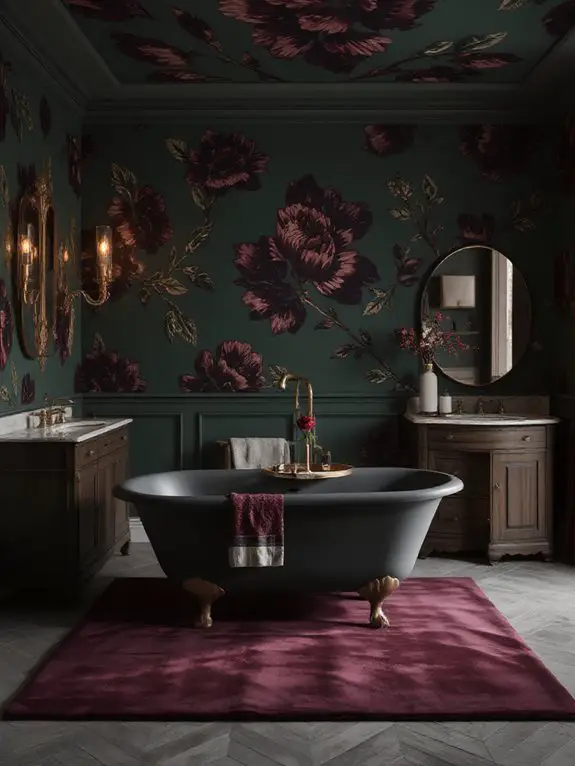 dark romantic florals infused