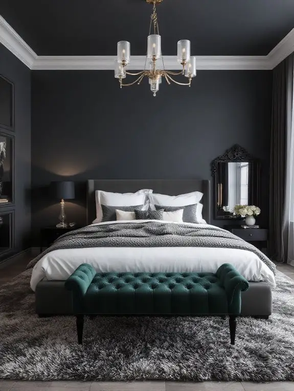 dark textured layered accents
