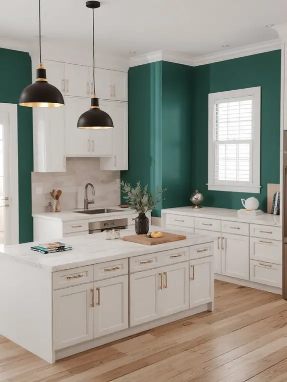 dramatic accent wall