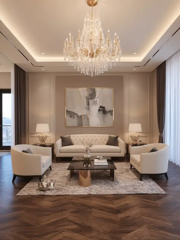 dramatic focal lighting accent