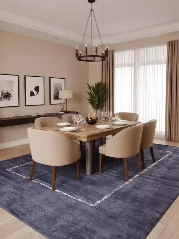 durable bold dining rug