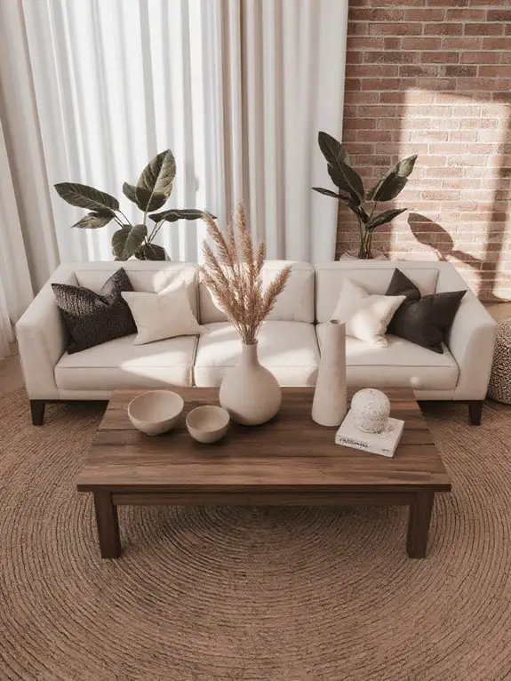 earthy artisanal ceramic accents