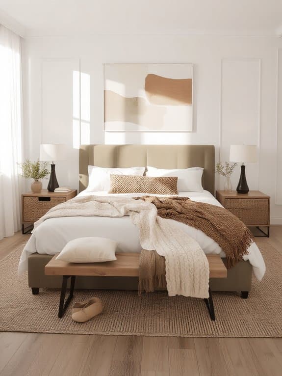 earthy natural fiber layering