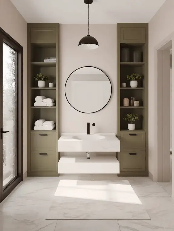 earthy vertical storage solution