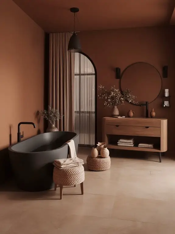 earthy warmth invites serenity