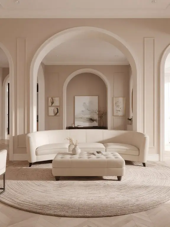 elegant arched doorway flow