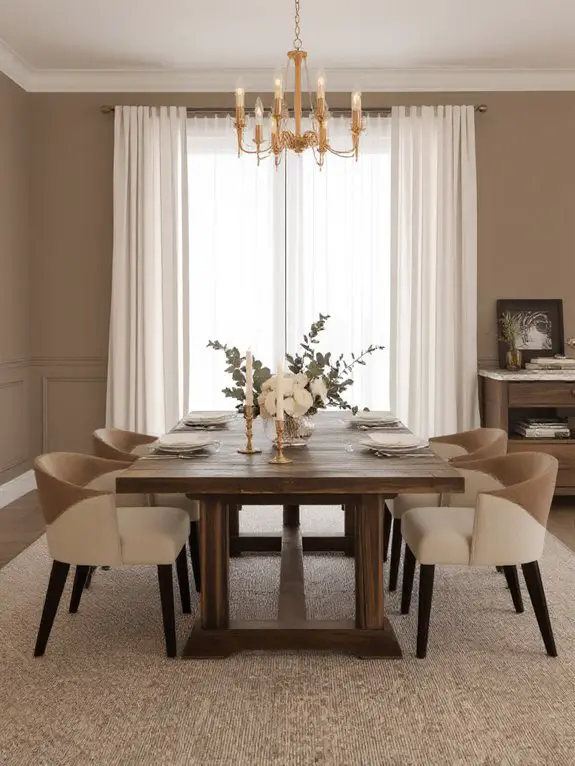 elegant candlelight dining ambiance