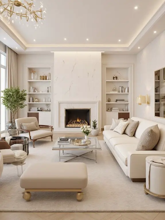 elegant cream interior designs