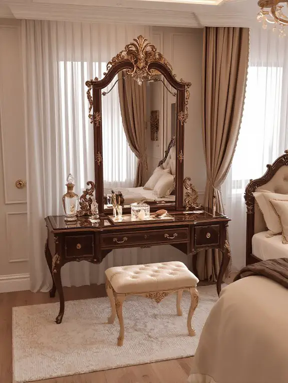 elegant functional vanity space