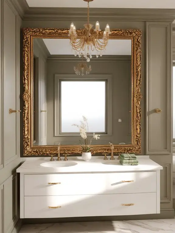 elegant olive gold frame