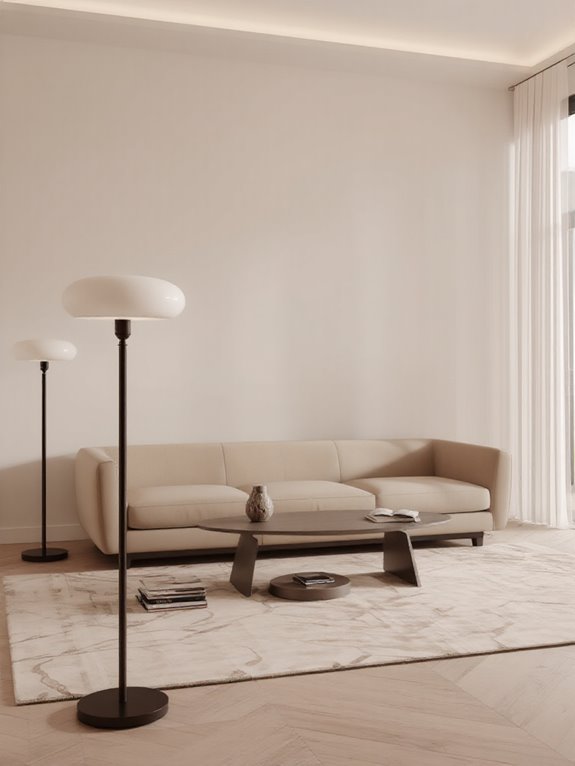 elegant oval lighting accents