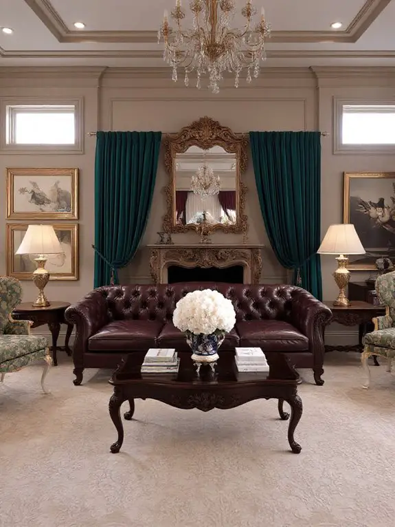elegant symmetrical wooden comfort