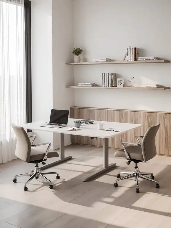 flexible shared desk design